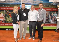 The team of Global Fruit. From left to right Laurel Angebrandt, Andre Bailey, Mike Isola and Richard Isaacs.